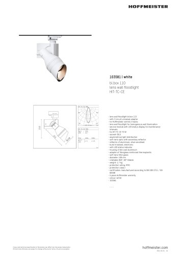 lens wall floodlight bi.box 110 HIT-TC-CE