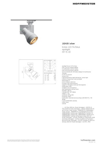 spotlight bi.box 110 fix.fokus HIT-TC-CE 20 W