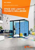 Wall design with volatiles lighting