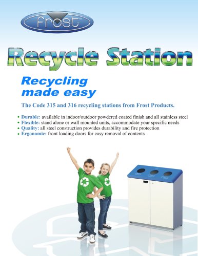 RECYCLING STATION ? FLOOR STANDING