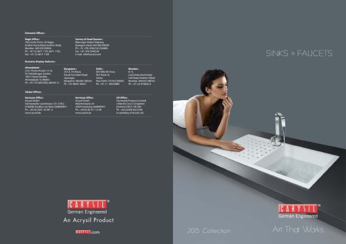 SINK MASTER CATALOGUE 2016