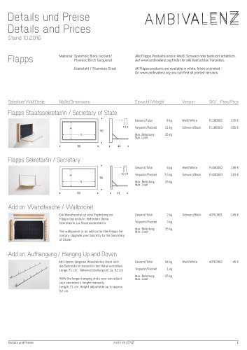 Price List EU 2016-2017