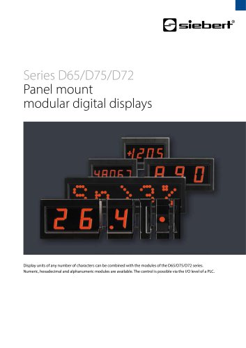 Series D65/D75/D72