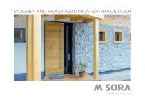 WOODEN AND WOOD-ALUMINIUM ENTRANCE DOOR