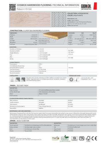 COSWICK HARDWOOD FLOORING Product # 1174-1542