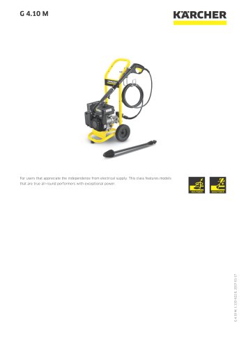 HIGH PRESSURE WASHER G 4.10 M