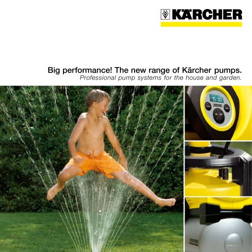 The new range of Kä&#776;rcher pumps.