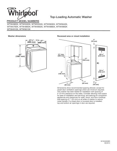 WTW5500XW