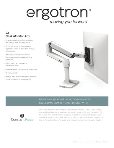 LX Desk Monitor Arm