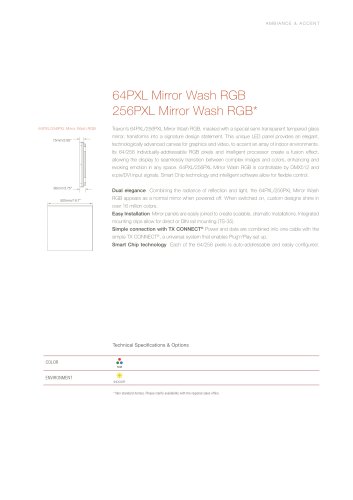64PXL Mirror Wash RGB - 256PXL Mirror Wash RGB*